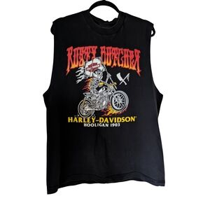 Men's Harley-Davidson "Rusty Butcher" Black Sleeveless Tank Top - L